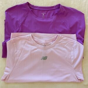 New Balance Lilac and Lavender Tees